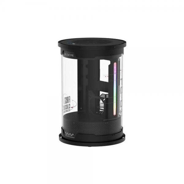 Корпус для ПК ALSEYE FC01-Pro-B mATX/ITX, USB3.0*2, USB Type-C*1, 2*2,5/2*3,5, CPU 163mm, VGA 360mm, PSU 180mm, Acrylic