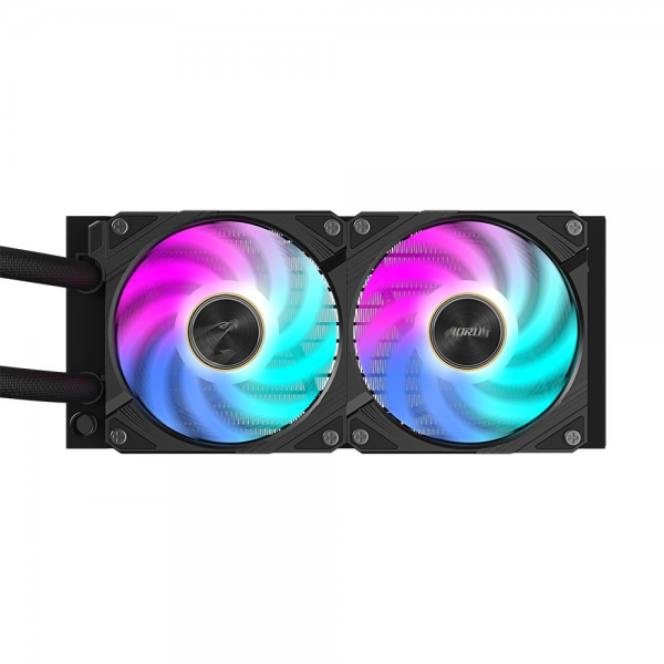 Жидкостная система охлаждения Gigabyte AORUS WATERFORCE X II 240 2 x 120mm ARGB Fan, sTR5, RTL
