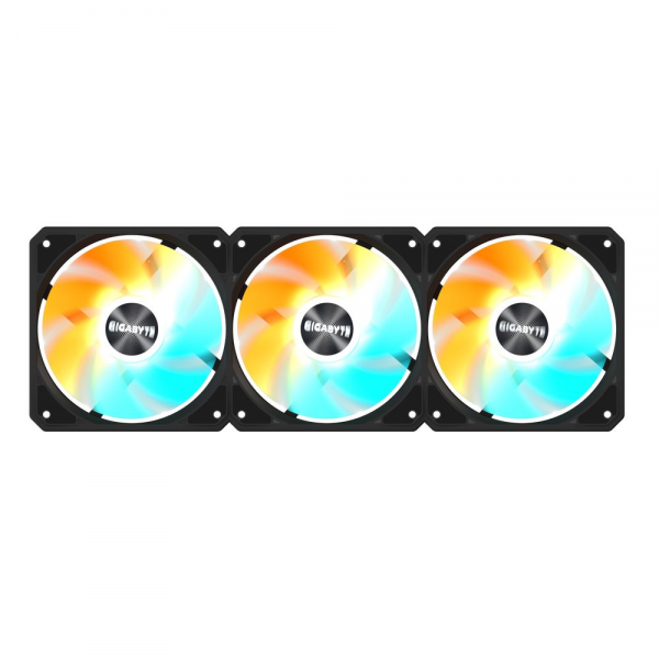 Вентилятор в корпус GIGABYTE GP-GBT EZFAN1203 3X120mm ARGB FANs set. PWM, 3 Pin