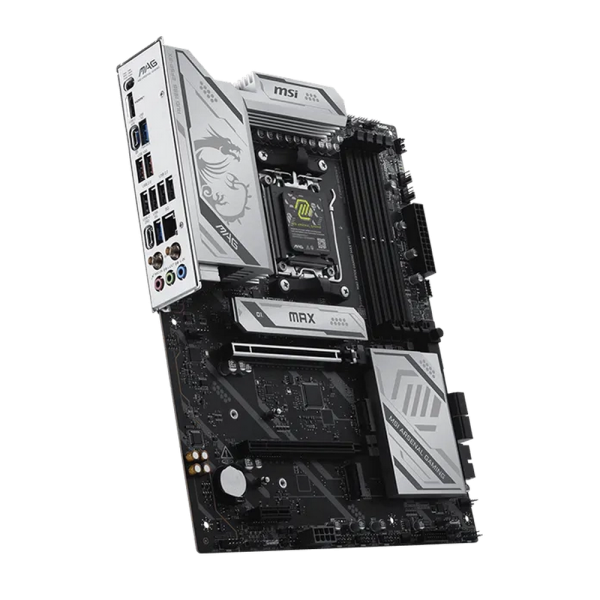 Материнская плата MSI MAG X870E GAMING MAX WIFI, AM5, 4*DDR5, 2*PCIEx16, 1xPCIEx1, 3*M.2, 2*TypeC, 2*USB3.2Gen2, 6*USB3.2Gen1, 10*USB2.0, 4*SATA3.0, 5G, 1*Type-C(DP), HDMI, ATX, RTL