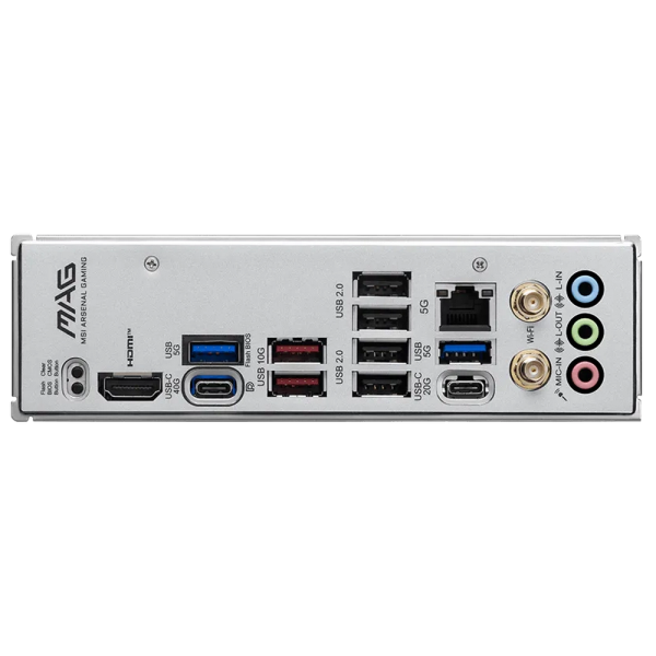 Материнская плата MSI MAG X870E GAMING MAX WIFI, AM5, 4*DDR5, 2*PCIEx16, 1xPCIEx1, 3*M.2, 2*TypeC, 2*USB3.2Gen2, 6*USB3.2Gen1, 10*USB2.0, 4*SATA3.0, 5G, 1*Type-C(DP), HDMI, ATX, RTL