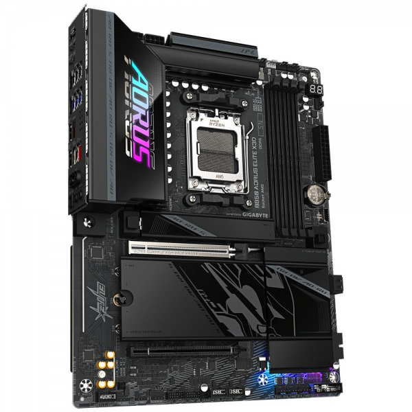 Материнская плата AORUS B850 AORUS ELITE X3D B850, AM5, 4*DDR5, 2*PCIEx16, 4*M.2, 3*Type-C, 2*USB3.2Gen2, 6*USB3.2Gen1, 8*USB2.0, 2*SATA3.0, 5G, HDMI, ATX, RTL