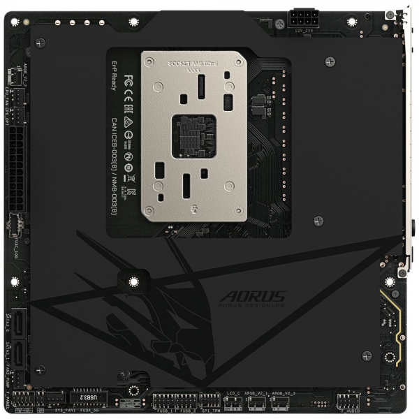 Материнская плата AORUS B850M AORUS STEALTH B850, AM5, 4*DDR5, 2*PCIEx16, 3*M.2, 2*Type-C, 1*USB3.2Gen2, 6*USB3.2Gen1, 8*USB2.0, 2*SATA3.0, 5G, DP, HDMI, M-ATX, RTL
