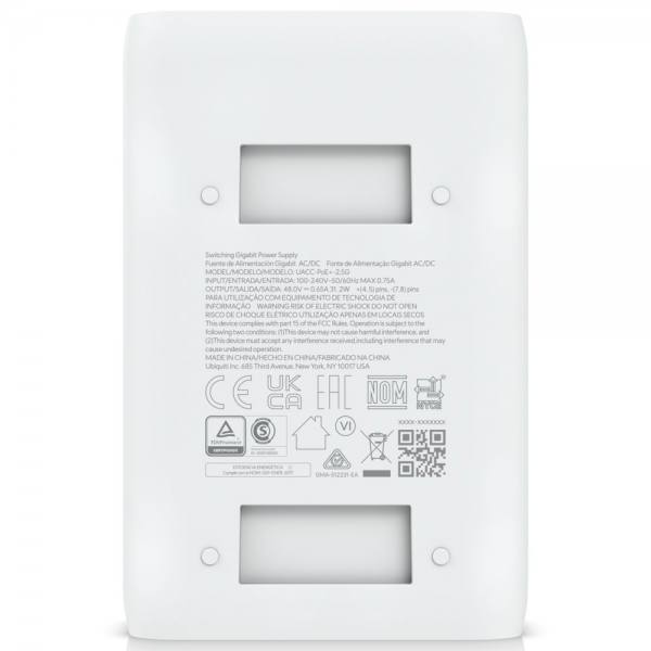 Блок питания для сетевого устройства Ubiquiti PoE-48-30W-2.5G Блок питания 802.3at Bad Pack