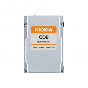 Твердотельный накопитель SSD KIOXIA Enterprise SSD KCD81VUG3T20  3D TLC NAND, PCIe 4.0 NVMe (x4), W/R 7200/3800, 3 DWPD, MTBF 2.5