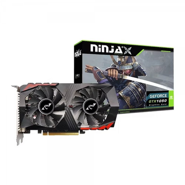 Видеокарта Ninja Bad Pack GTX1050 4GB GDDR5 128bit DVI DP HDMI 2FAN RTL bp