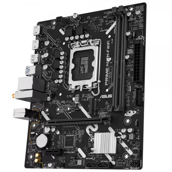 Материнская плата ASUS PRIME H610M-F WIFI H610, LGA1700, 2*DDR5, 4*DDR5, 1*PCIEx16, 1*PCIEx1, 1*M.2, 4*USB3.2Gen1, 5*USB2.0, 2*SATA3.0, 1G, 2*HDMI, M-ATX, RTL