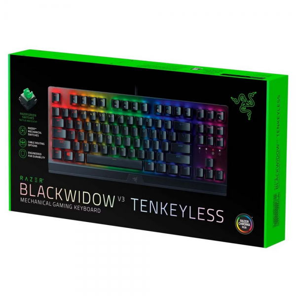 Клавиатура Razer BlackWidow V3 Tenkeyless Green switch