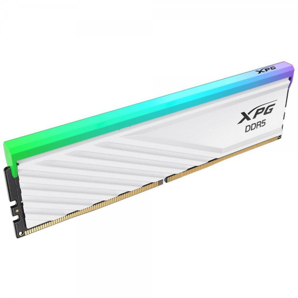 Модуль памяти 32GB XPG DDR5 5600 DIMM LANCER Blade Gaming Memory RGB AX5U5600C4616G-DTLABRWH ECC (On-die),CL46-45-45-89, 1.1V, Heat Shield, Kit (2x16GB), RTL
