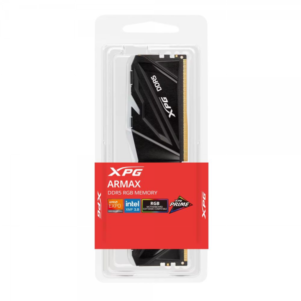 Модуль памяти ADATA 16GB XPG DDR5 5600 DIMM Armax RGB Non-ECC, CL46-45-45, 1.1V, Heat Shield, RTL