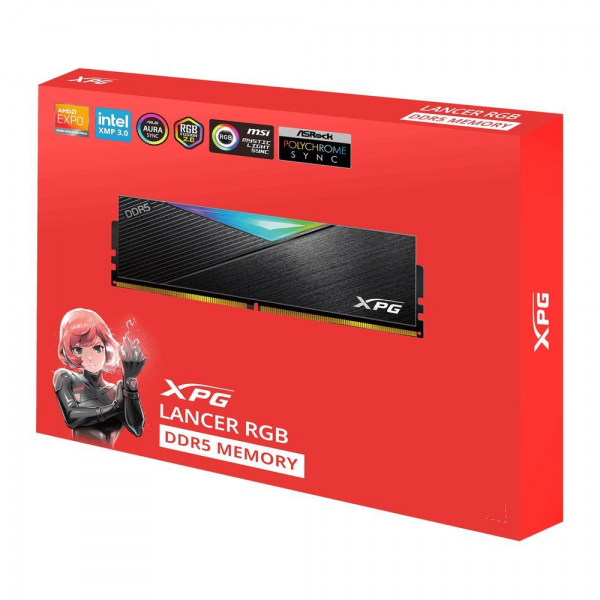 Модуль памяти 32GB DDR5 6000 DIMM XPG Lancer RGB 2*16, 1.35V, CL30-40-40, NON ECC,