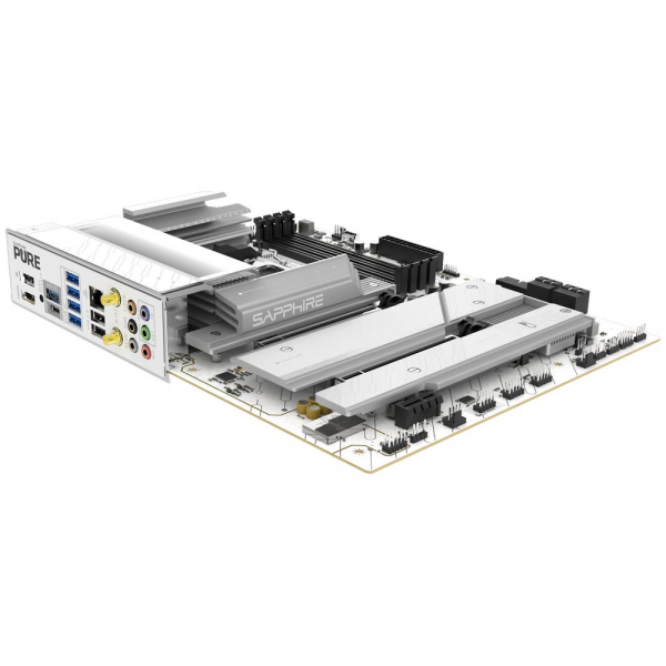 Материнская плата Sapphire PURE X870A X870, AM5, 4*DDR5, 2*PCIEx16, 1*PCIEx1, 3M.2, 1*TypeC, 2*USB3.2Gen2, 5*USB3.2Gen1, 4*USB2.0, 4*SATA3.0, 1*5G, DP, HDMI, 1*Type-C(DP), ATX, RTL