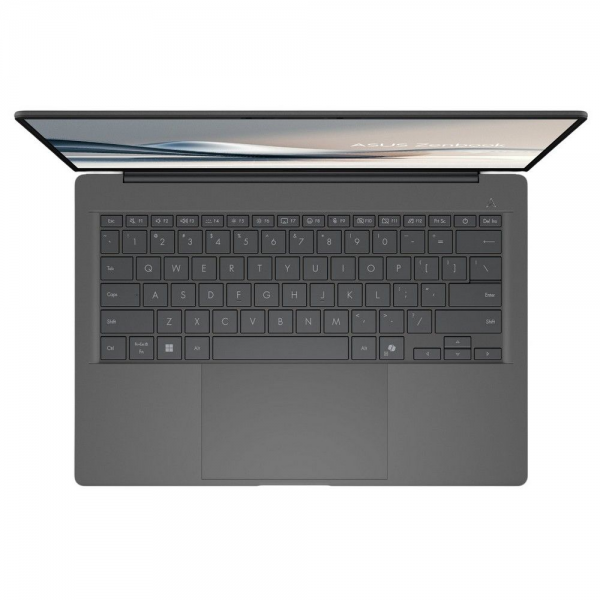 Ноутбук ASUS Zenbook 14 UX3407QA Qualcomm Snapdragon X X1-26-100/16Gb (soldered D5)/SSD512Gb/UMA/14"/OLED/Touch/WUXGA/1920x1200/60Hz/Win11/Iceland Grey/0.98kg