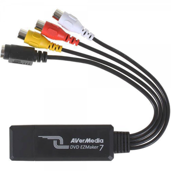 Устройство видеозахвата внешнее AVER Media DVD EZMaker 7, USB2.0 карта видеозахвата, (C039), RTL, {66} (674595)