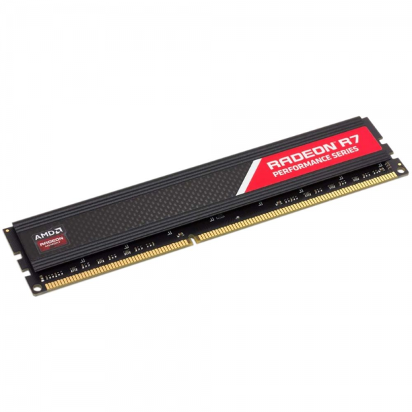 Модуль памяти AMD Radeon радиатор R744G2133U1S 4GB DDR4 2133 DIMM Heat Shield, Black, Retail