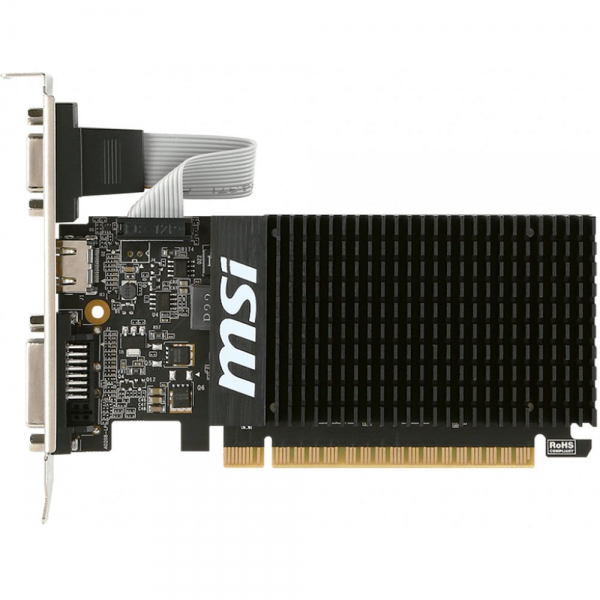 Видеокарта MSI GT710 2GB GDDR3 64bit VGA DVI HDMI PASSIVE LP RTL {20} (448233)