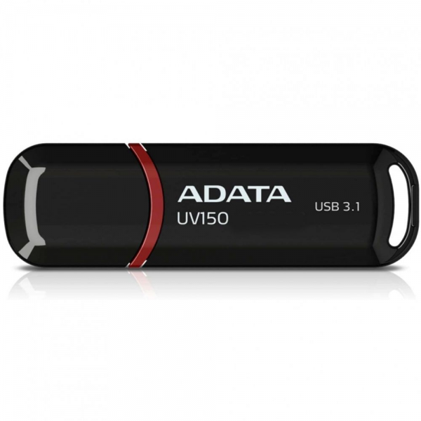 USB накопитель ADATA DashDrive UV150 AUV150-64G-RBK USB 3.0, 64GB R35/W10, Black, Retail (799291)