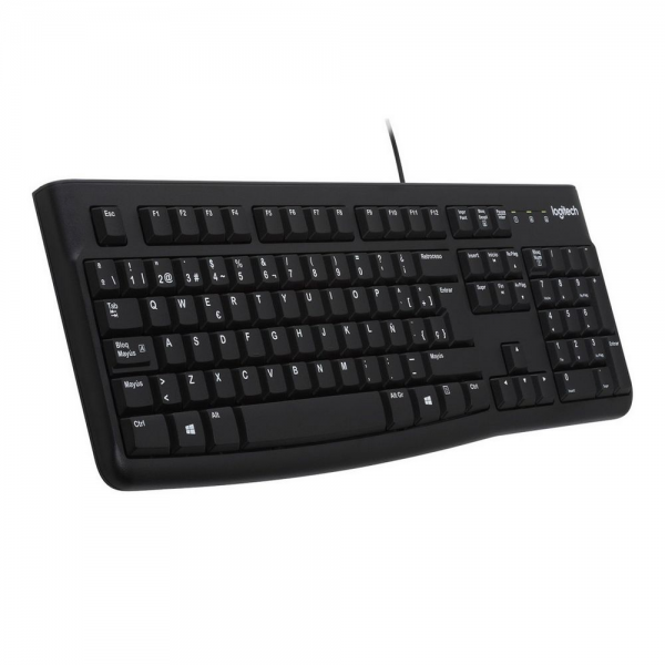 Клавиатура Logitech K120 for Business |920-002522| черная, офисная, 104 клавиши, защита от воды, USB 1,5м, brown box, (021419)