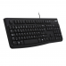 Клавиатура Logitech K120 for Business |920-002522| черная, офисная, 104 клавиши, защита от воды, USB 1,5м, brown box, (021419)