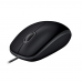 Мышь Logitech B100 Black |910-003357| черная, оптическая 800dpi, USB, 1.8м, {10}, (041271)