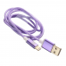 Кабели USB ACD-Style Lightning ; USB-A 2-сторонние коннекторы, нейлон, 1м, фиолетовый (ACD-U913-P6P)
