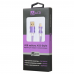 Кабели USB ACD-Style Lightning ; USB-A 2-сторонние коннекторы, нейлон, 1м, фиолетовый (ACD-U913-P6P)