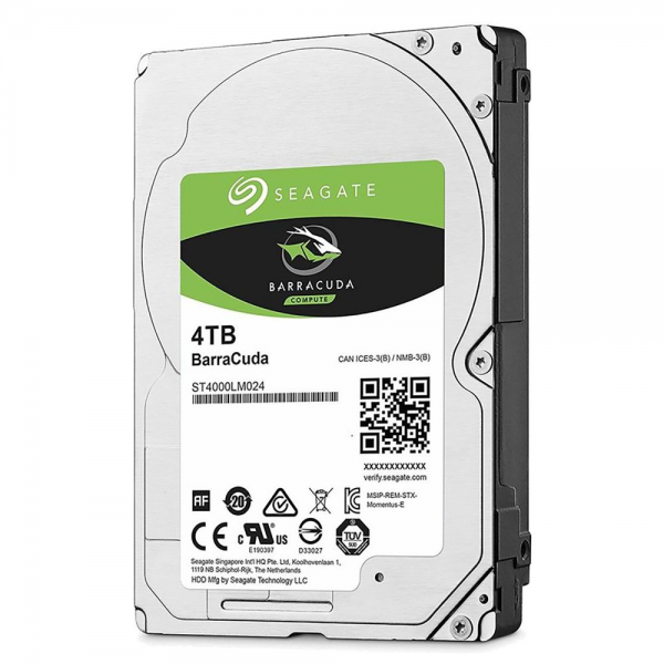 Жесткий диск Seagate BarraCuda ST4000LM024 4TB 2.5" SATA 6Gb/s, 5400rpm, 128MB, Bulk