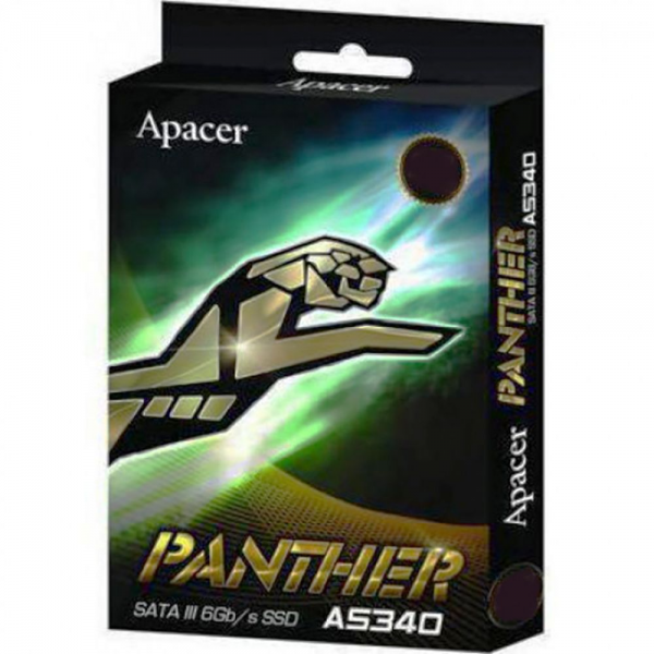 Твердотельный накопитель SSD Apacer AS340 Panther AP240GAS340G-1 240GB 2.5" Client SATA 6Gb/s, 475/380, IOPS 70K, MTBF 1.5M TLC, 32MB, 140TBW, Retail, RTL {100} (913951)