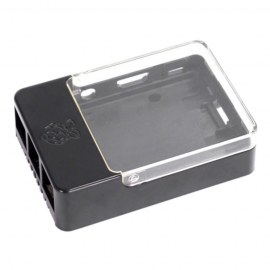 Корпус ACD RA175   Black Case w/Sense Hat hole  for Raspberry Pi 3 B (CBPIHAT-BLK)
