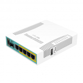 Маршрутизатор MIKROTIK RB960PGS hEX PoE Router hEX PoE 5x Gigabit LAN (four with PoE out), USB, plastic case and PSU {20}, (003294)