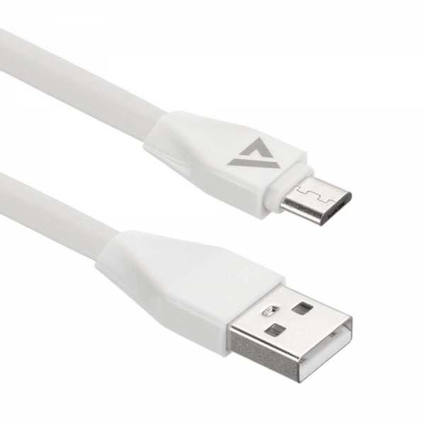 Кабели USB ACD-Life MicroUSB ; USB-A TPE, 1м, белый (ACD-U920-M1W)