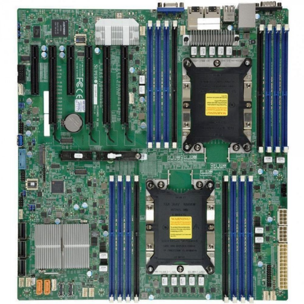 Материнcкая плата SuperMicro MBD-X11DPI-N E-ATX Up to 2TB 3DS ECC RDIMM 14 SATA3 4 USB 2.0 ports 5 USB 3.0 ports 1 VGA port, 2x1GbE