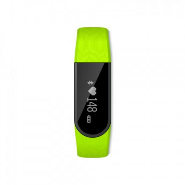 Фитнес-браслет Lime Lime 116HR Green Пульсометр, Шагомер, Подсчет калорий, Часы, Будильник, Зеленый ремешок