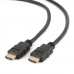Кабель HDMI Cablexpert CC-HDMI4-6, 1.8м, v1.4, 19M/19M, черный, позол.разъемы, экран, пакет {100}
