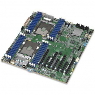 Материнская плата Tyan TYAN S7100GM2NR Dual-socket server/workstation motherboard Dual socket Xeon Scalable Processor Family, (12) DIMM slots supporting up to 1.5TB DDR4 RAM, (4) PCIe x16 slots with support for 4 GPU cards, (3) PCIe x8 slots, (14) SATA po