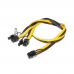 Кабель ITZR 6 pin to 2 x 6+2 pin GPU power adapter splitter cable