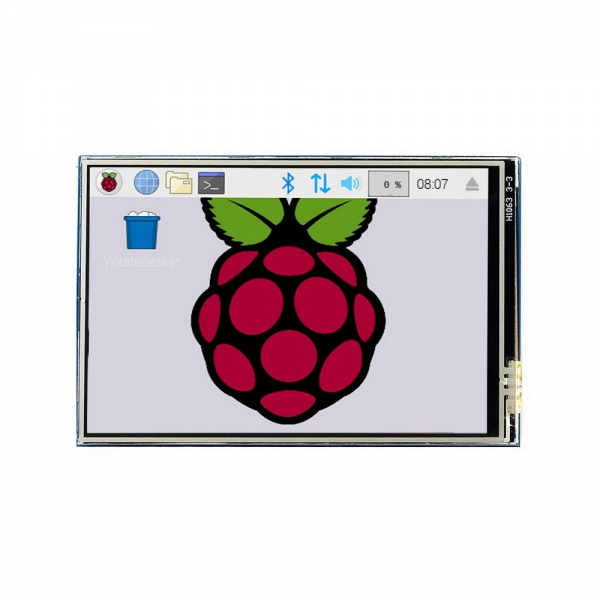 Модуль дисплея ACD 17-RA332 Waveshare 3.5" резистивный сенсорный дисплей без корпуса, 480*320 IPS матрица, вход SPI, питание по USB, для Raspberry Pi 3