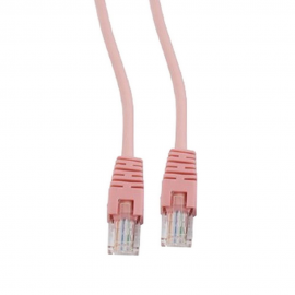 Кабель Cablexpert Патч-корд UTP PP12-0.5M/RO   кат.5e, 0.5м, литой, многожильный (розовый) (077859)