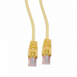 Патч-корд UTP Cablexpert PP12-5M/Y   кат.5e, 5м, литой, многожильный (желтый) {90} (038386)