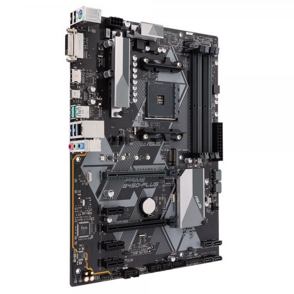 Материнская плата ASUS PRIME B450-PLUS AM4 ATX 4xDDR4 2xPCIEx16 3xPCIEx1 M.2 USB-C HDMI DVI GLAN {10}, (075671)