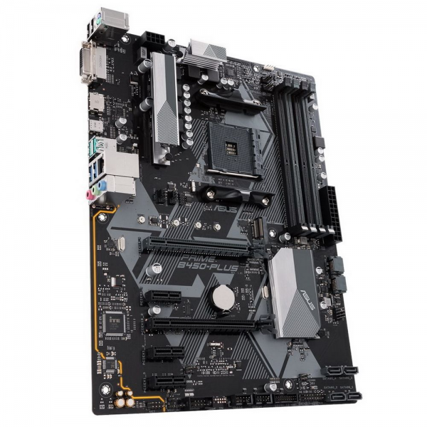 Материнская плата ASUS PRIME B450-PLUS AM4 ATX 4xDDR4 2xPCIEx16 3xPCIEx1 M.2 USB-C HDMI DVI GLAN {10}, (075671)