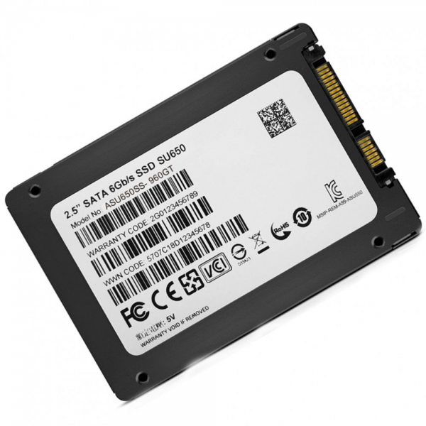 Твердотельный накопитель SSD ADATA SU650 ASU650SS-120GT-R 120GB 2.5" Client SATA 6Gb/s, 520/320, IOPS 20/75K, MTBF 2M, 3D NAND, DRAM less, 70TBW, 0,53DWPD, RTL {100} (461155)
