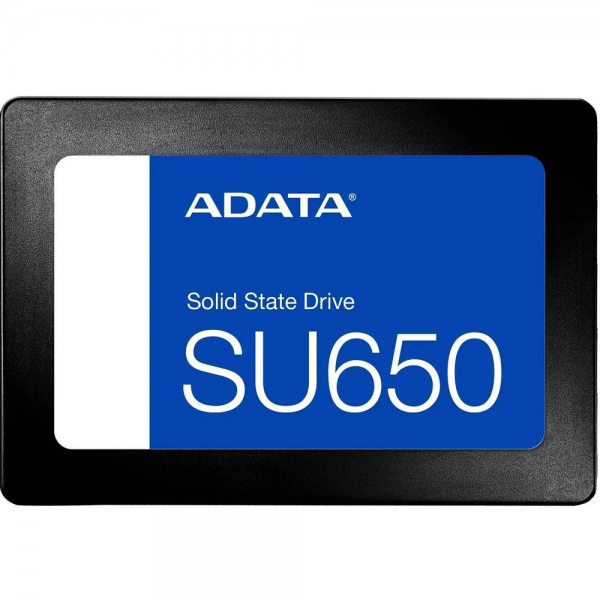 Твердотельный накопитель SSD ADATA SU650 ASU650SS-240GT-R 240GB 2.5" Client SATA 6Gb/s, 520/450, IOPS 40/75K, MTBF 2M, 3D NAND, DRAM less, 140TBW, 0,53DWPD, RTL (461162)