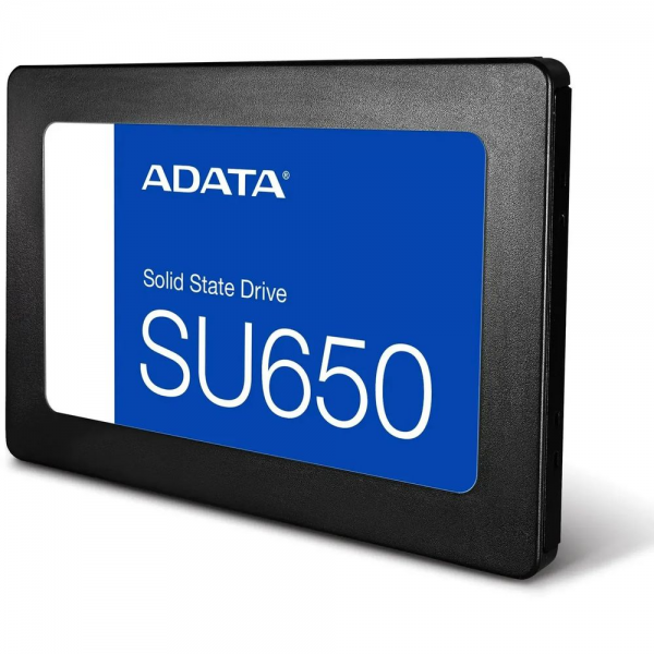 Твердотельный накопитель SSD ADATA SU650 ASU650SS-240GT-R 240GB 2.5" Client SATA 6Gb/s, 520/450, IOPS 40/75K, MTBF 2M, 3D NAND, DRAM less, 140TBW, 0,53DWPD, RTL (461162)