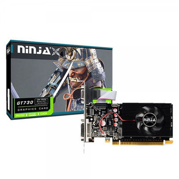 Видеокарта Ninja (Sinotex) GT730 1GB DDR3 128bit VGA DVI HDMI 1FAN LP RTL {50}