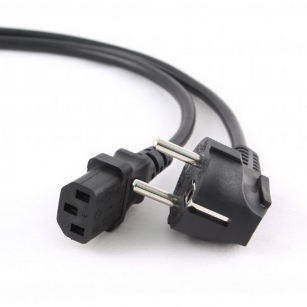 Кабель питания Cablexpert PC-186-1-5M, 5м, Schuko- C13, Сечение провода 3x1кв.мм, черный, с заземлением, пакет {50} (792617)