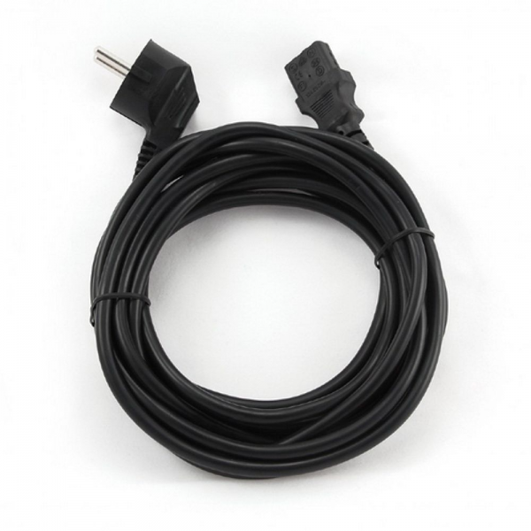 Кабель питания Cablexpert PC-186-1-5M, 5м, Schuko- C13, Сечение провода 3x1кв.мм, черный, с заземлением, пакет {50} (792617)
