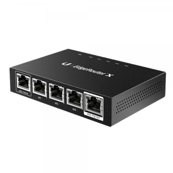 Маршрутизатор Ubiquiti EdgeRouter X (ER-X) Ubiquiti маршрутизатор 2 ядра (880 МГц), 5x 1G RJ45, раздача PoE |ER-X| (022197)(021640)
