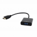 Переходник Cablexpert HDMI-VGA A-HDMI-VGA-03, 19M/15F, длина 15см, Jack3.5 аудиовыход {500} (089784)
