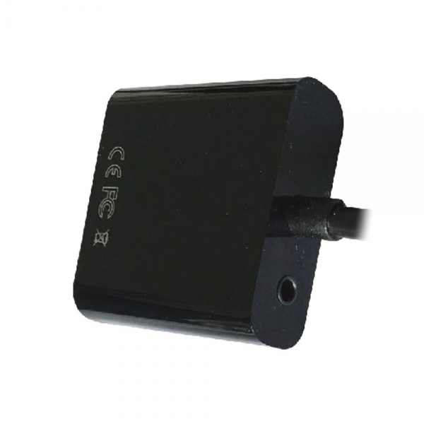 Переходник Cablexpert HDMI-VGA A-HDMI-VGA-03, 19M/15F, длина 15см, Jack3.5 аудиовыход {500} (089784)